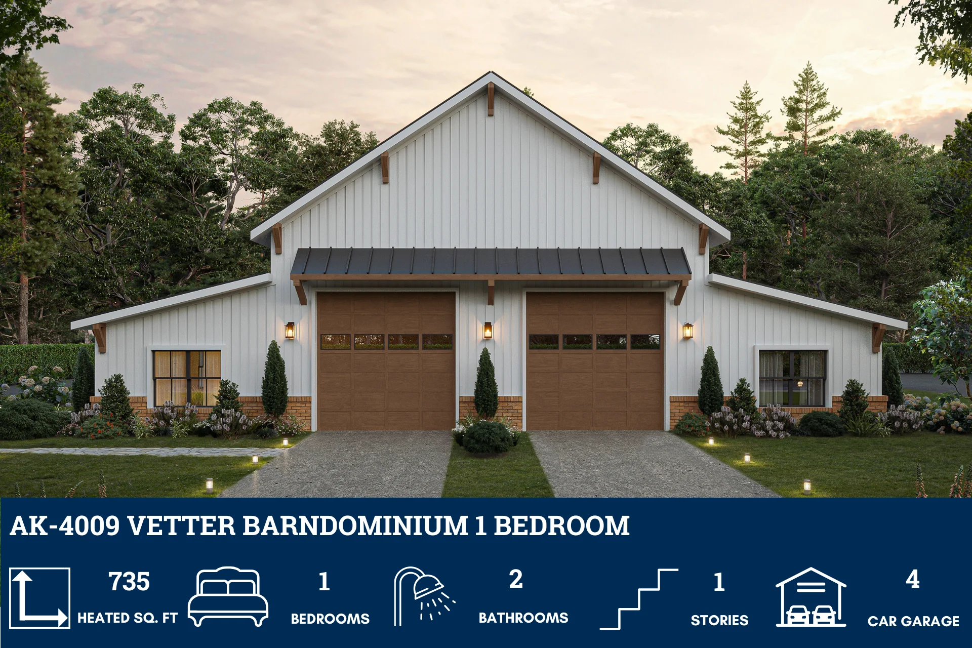 AK-4009 Vetter Barndominium House Plan