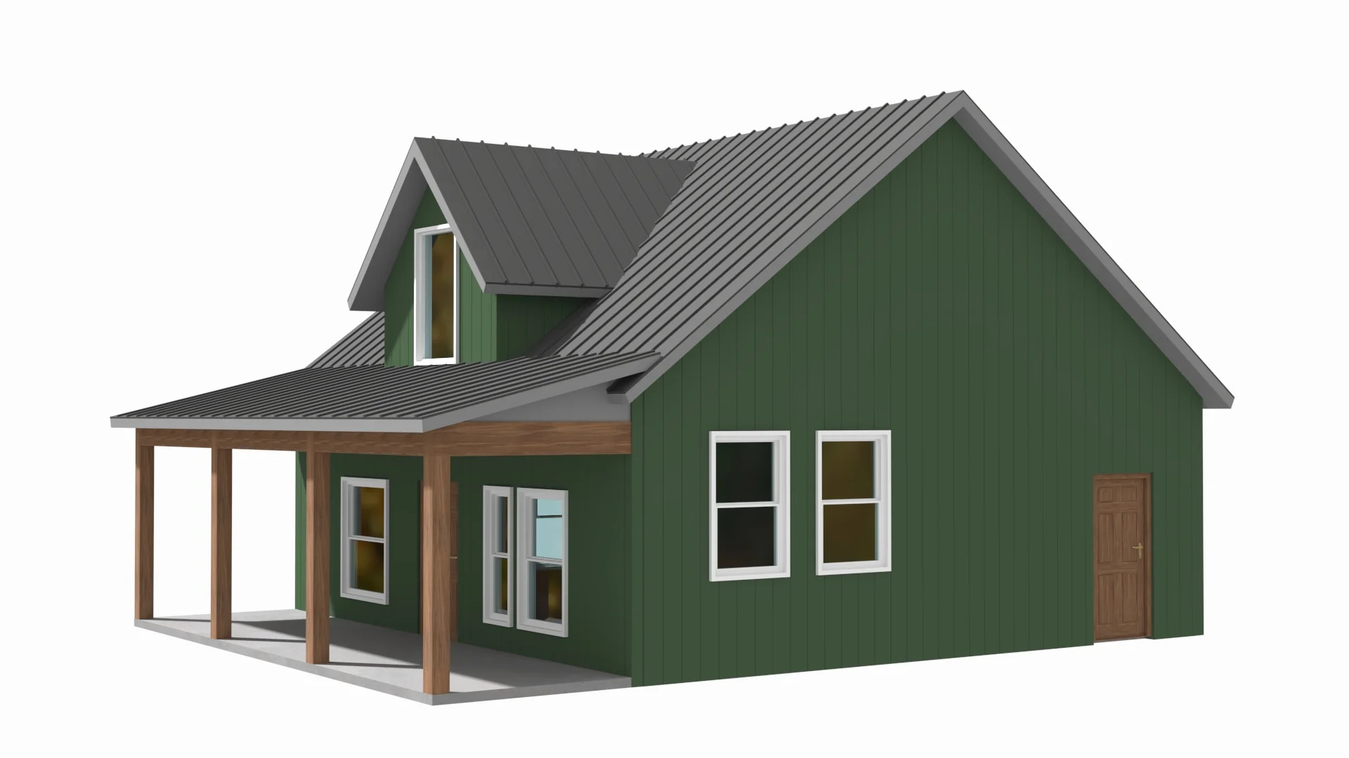 BCO-40058 Olsen Barndominium House Plan - Image 7