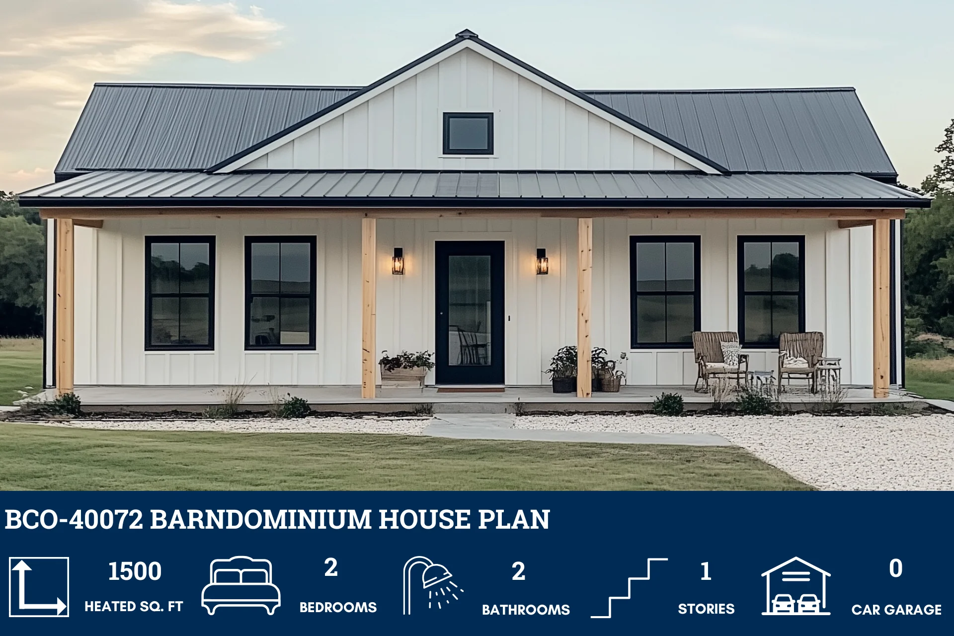 BCO-40072 Barndominium House Plan - Image 2