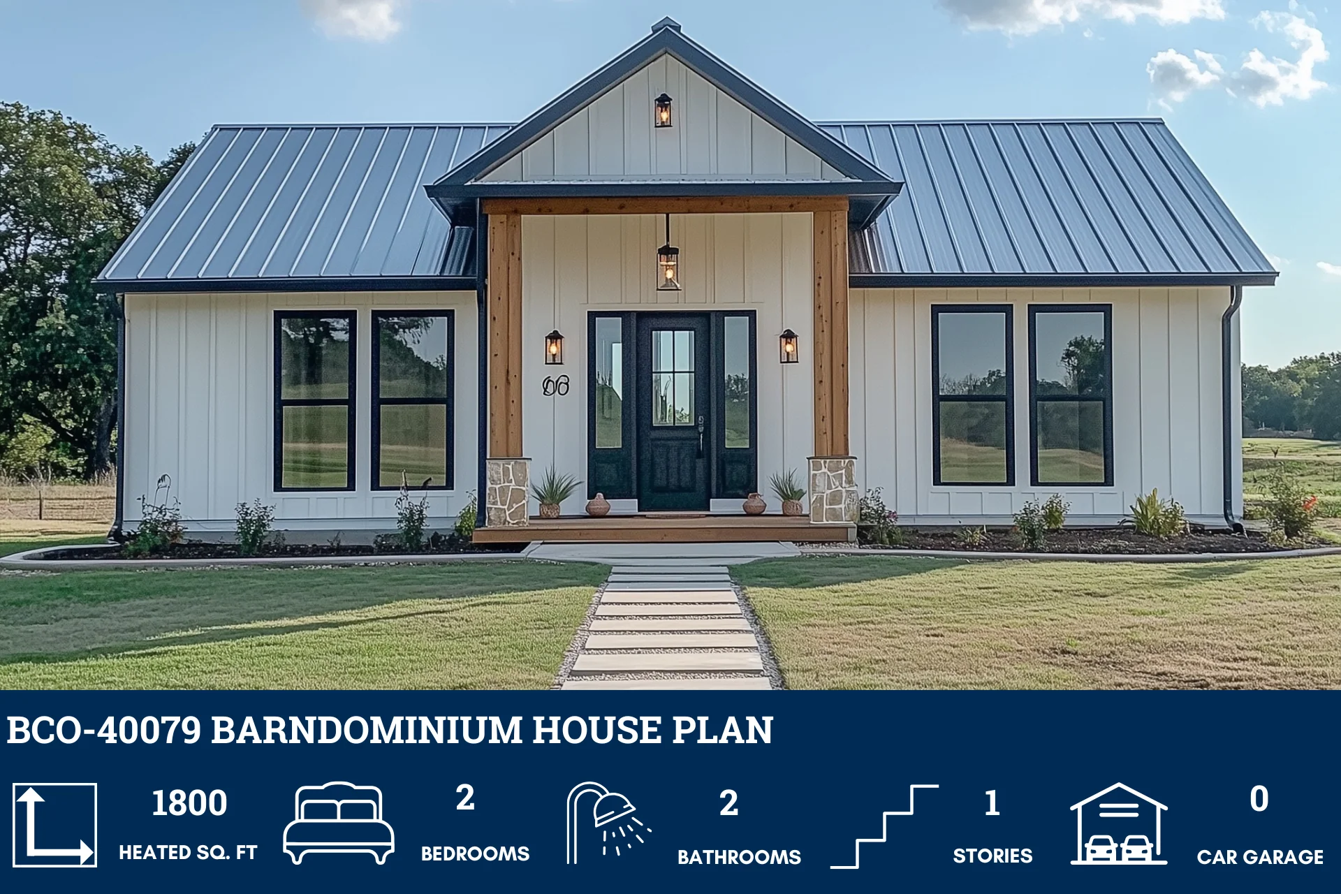BCO-40079 Barndominium House Plan - Image 2