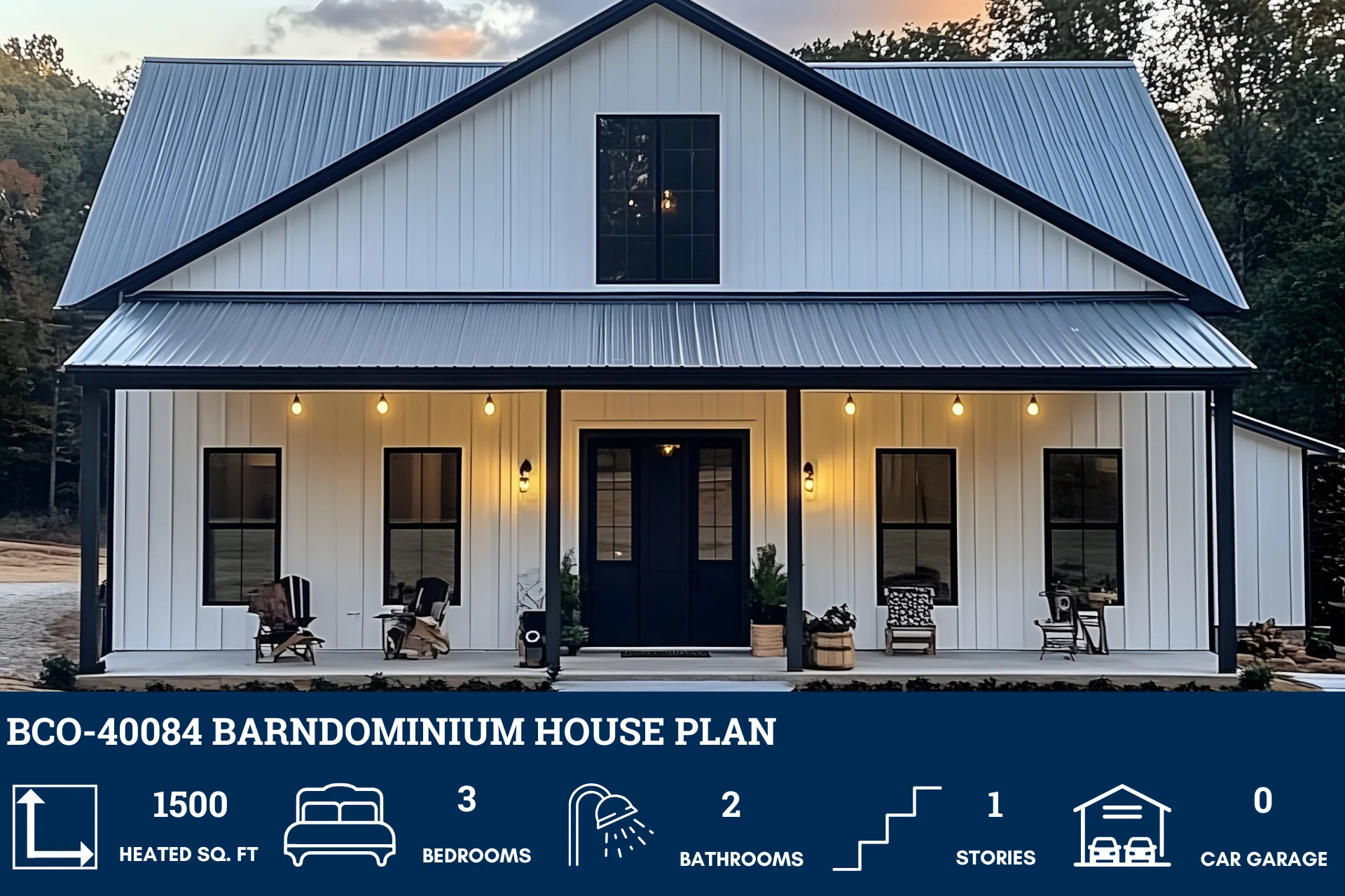 BCO-40084 Barndominium House Plan - Image 2