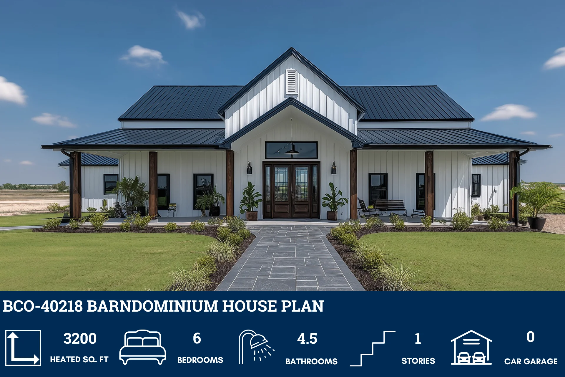 BCO-40218 Barndominium House Plan - Image 2