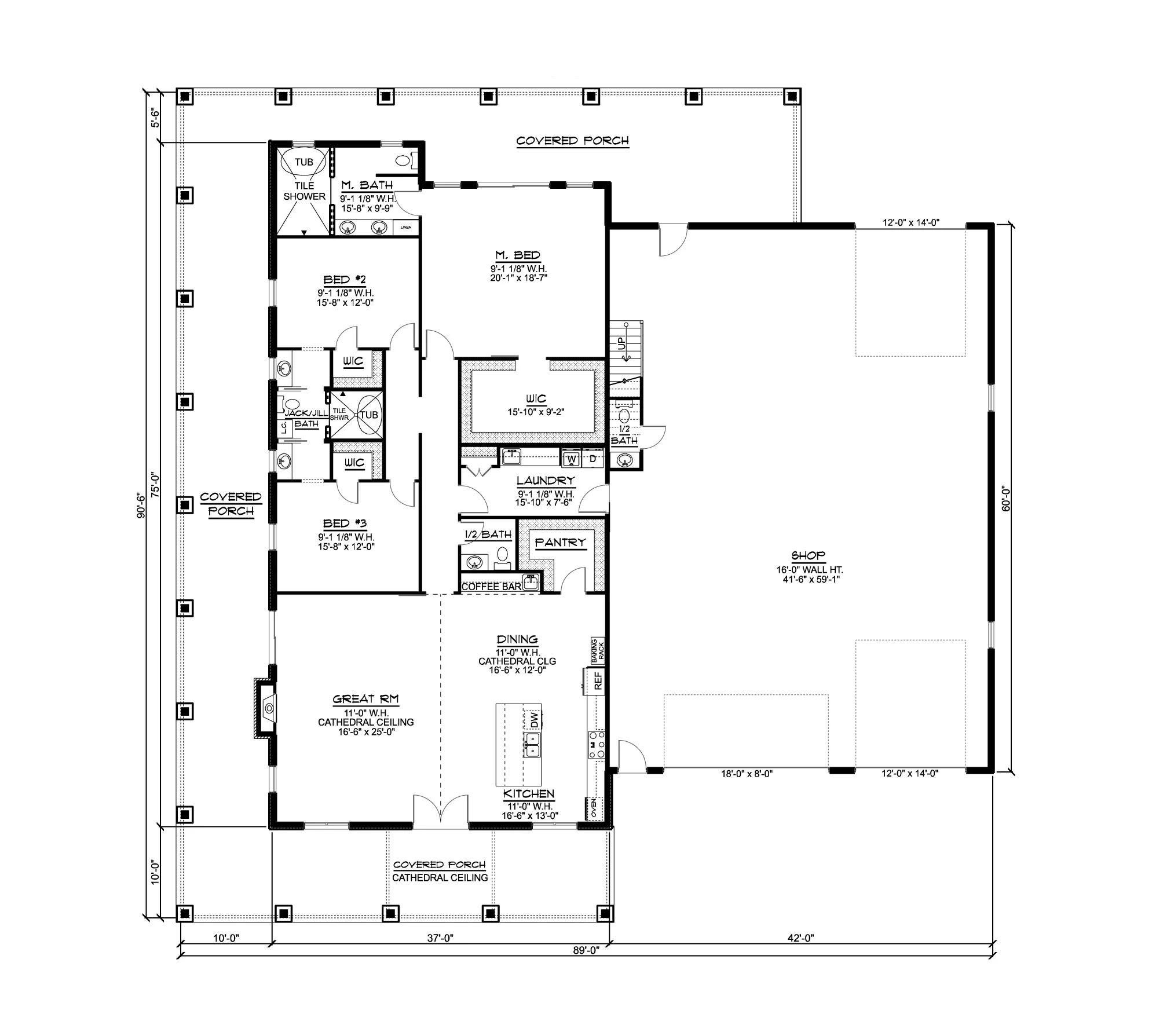 BG-20003-B Fairhaven Barndominium House Plan - Image 18