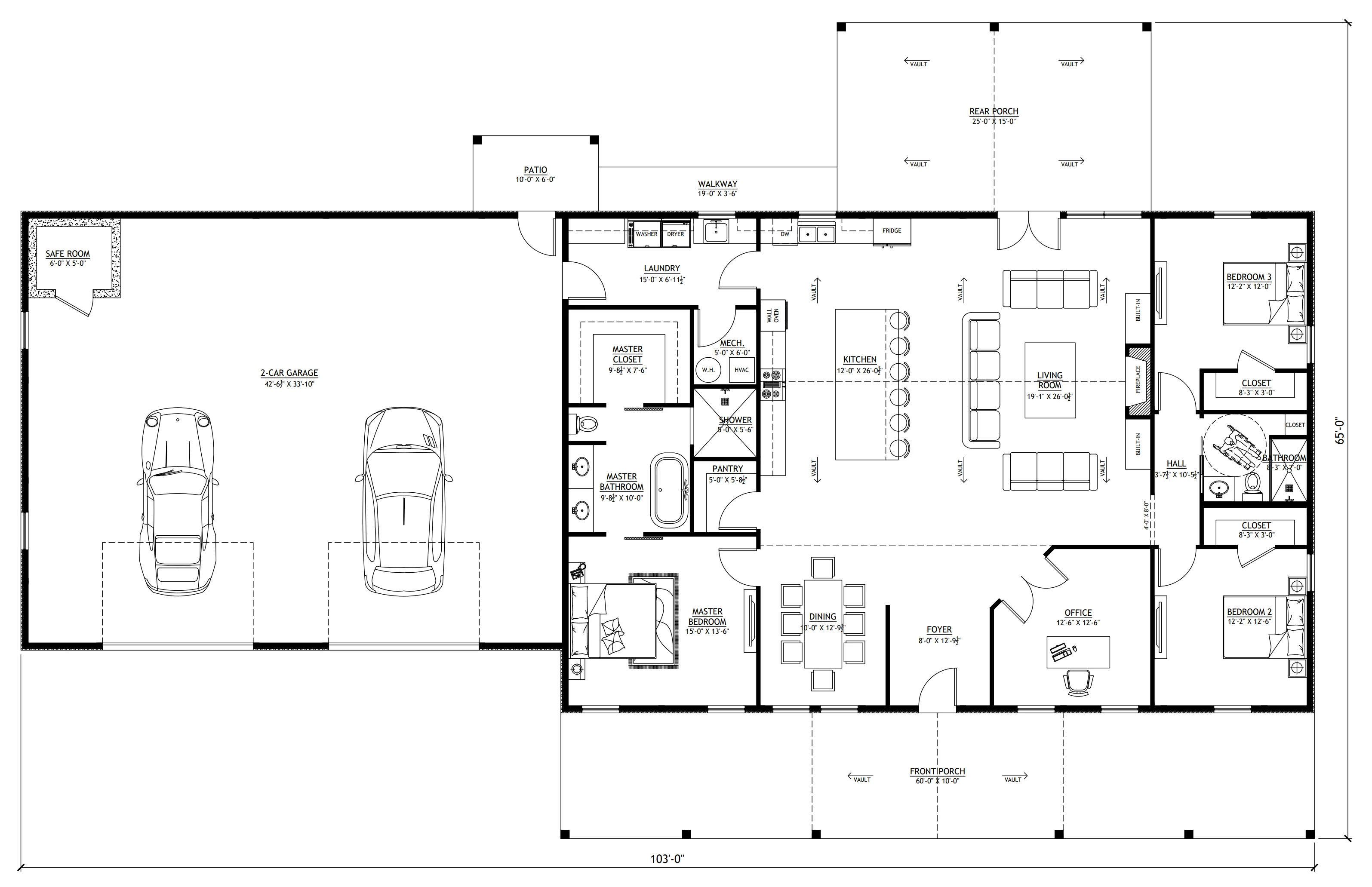 LP-3201 Zephyr Barndominium House Plan - Image 13