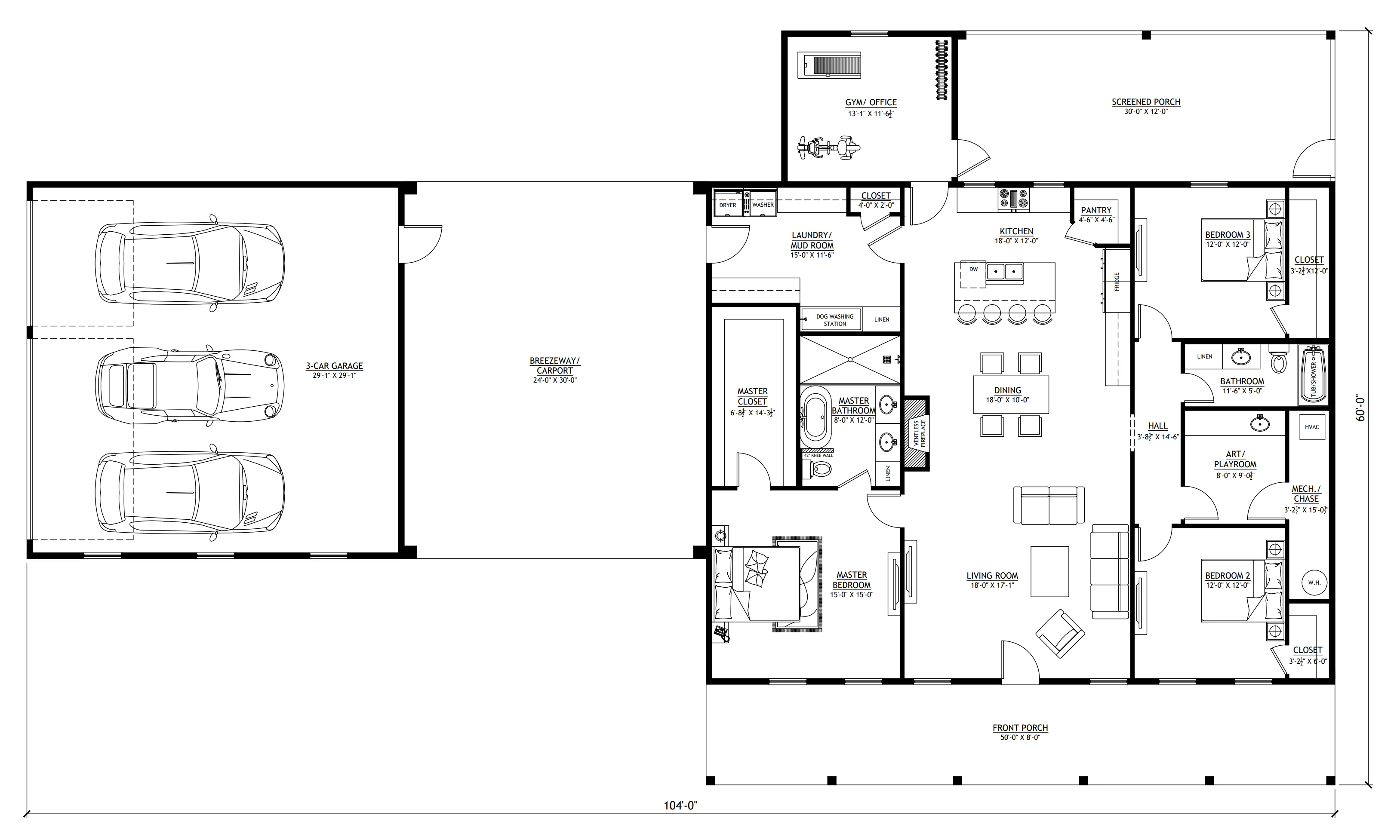 PL-2805 Leonardo Barndominium House Plan - Image 9