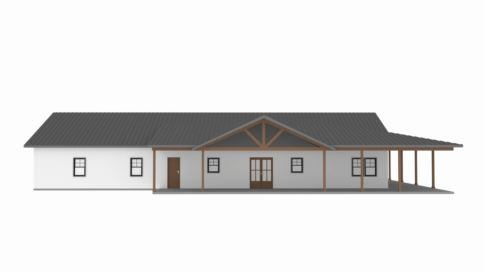 PL-61901 Athena Barndominium House Plan - Image 7