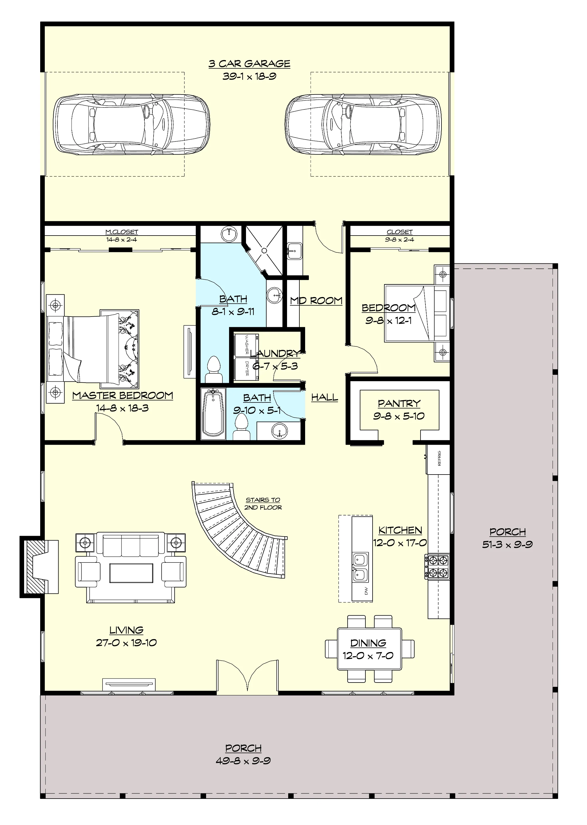PL-63002 Graham Barndominium House Plan - Image 10