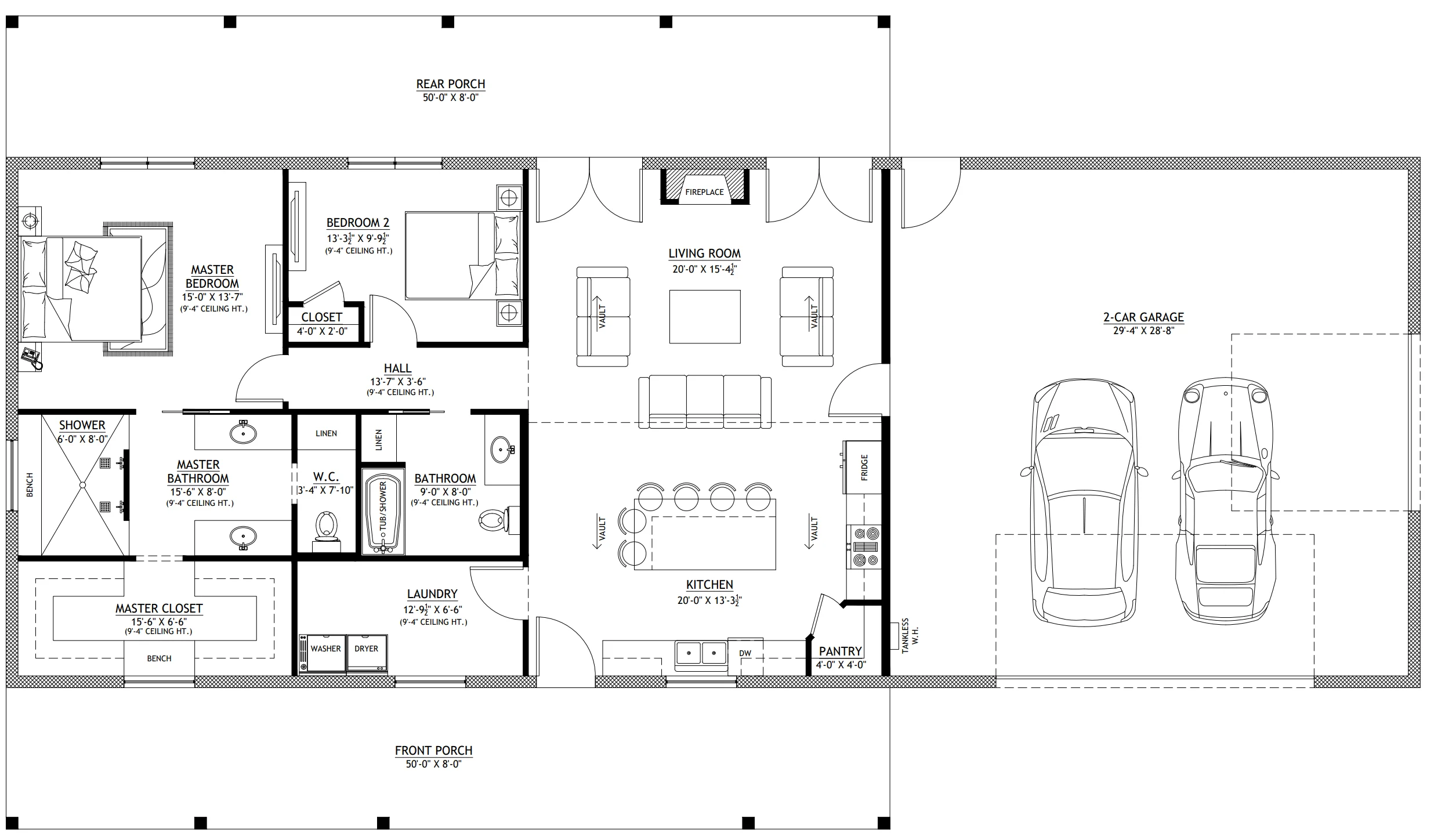 PL-64017 Pecan Barndominium House Plan - Image 11