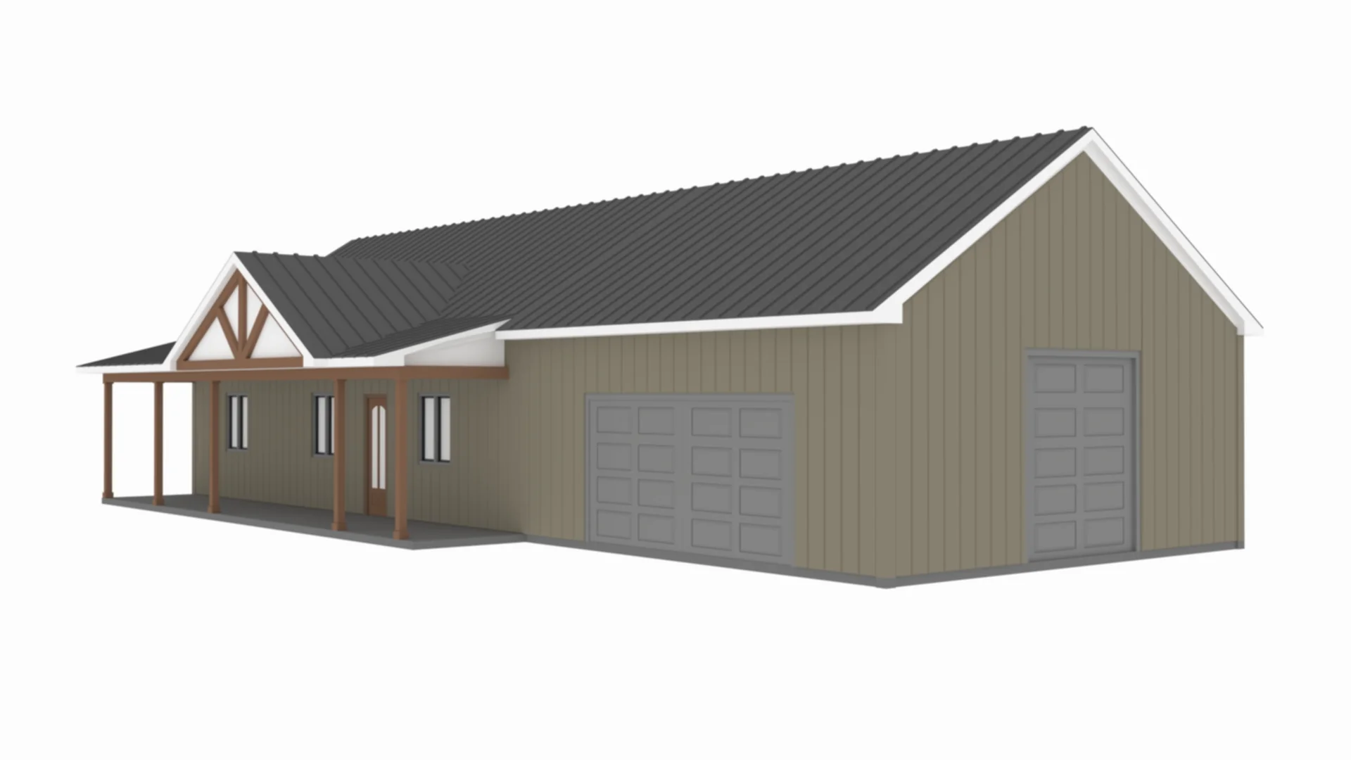 PL-64017 Pecan Barndominium House Plan - Image 6