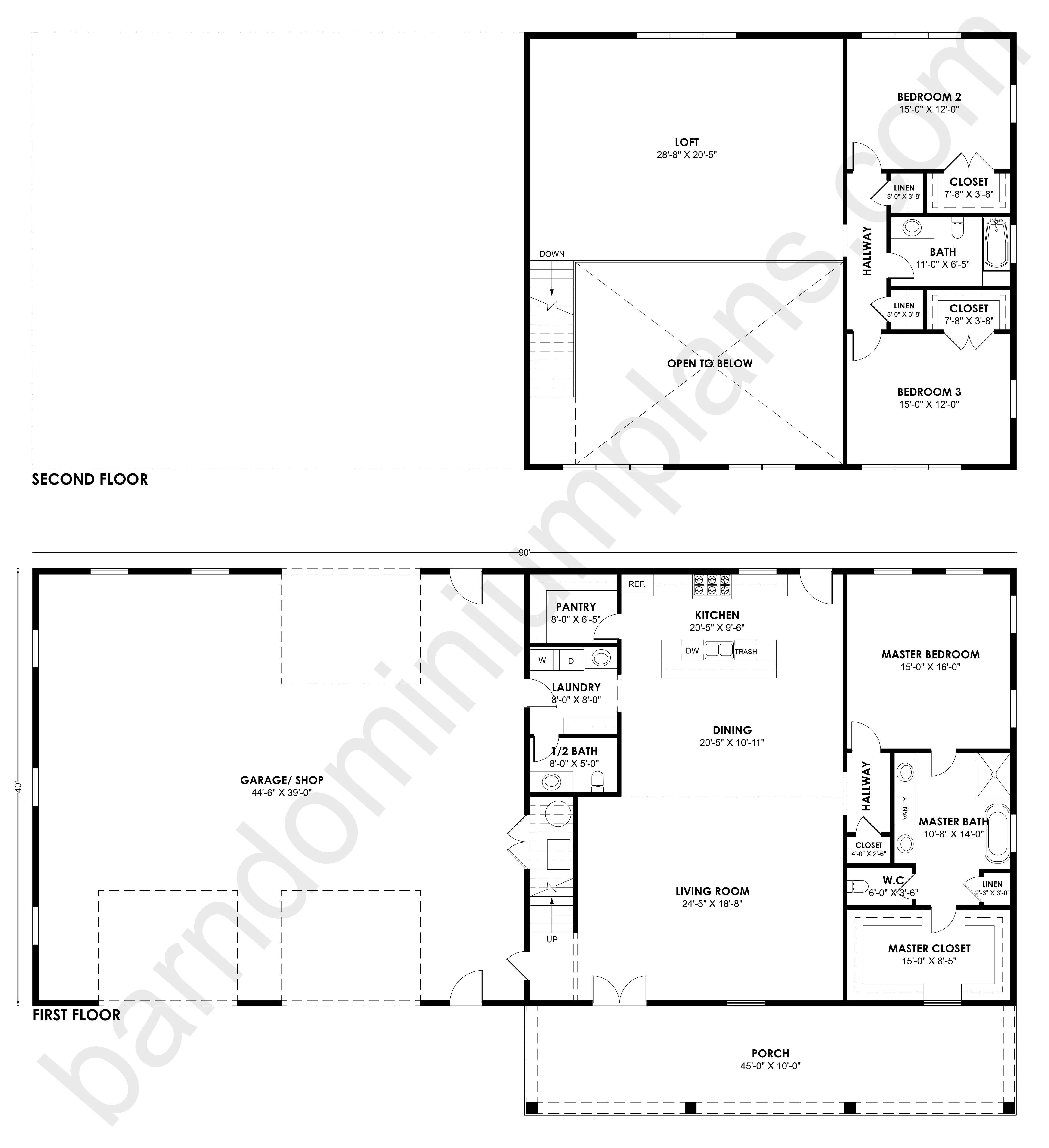 SS-30043 Barndominium House Plan - Image 2