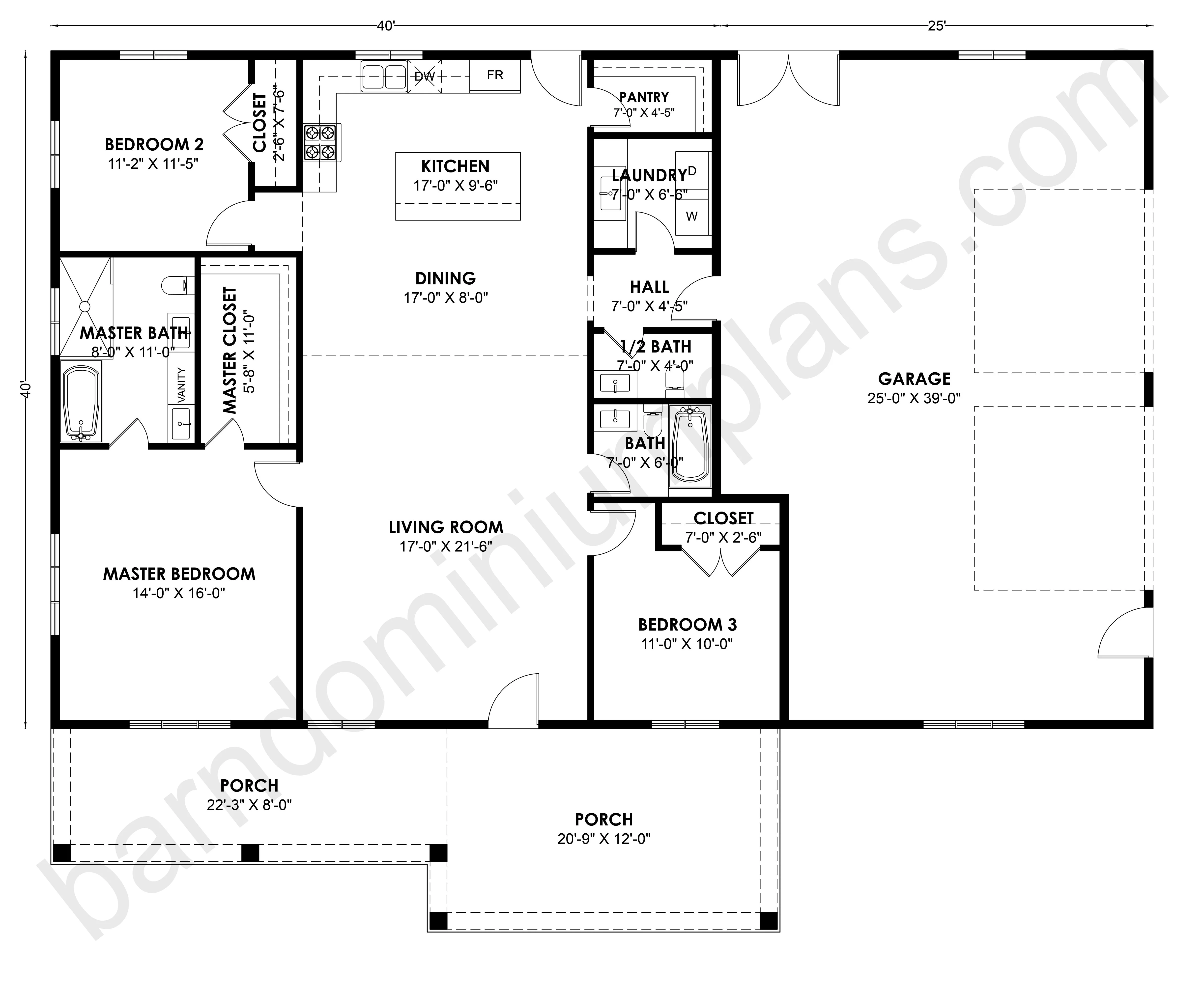 SS-30054 Barndominium House Plan - Image 2